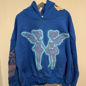 NEVER WORN -Drake FATD Blue Hoodie Size XL Blue For All The Dogs Big As What To